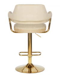 Стул барный DOBRIN CHARLY GOLD (бежевый велюр (MJ9-10)) 2 шт