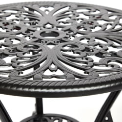 Комплект Secret De Maison Romance (стол +2 стула) алюминиевый сплав, D60/H67, 53х41х89см, черный