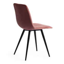 Стул CHILLY X (mod. 7096) ткань/металл, 45x53х88 см, высота до сиденья 50 см, коралловый barkhat 15 /черный