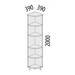 Стеллаж Лидер-Престиж 83.14