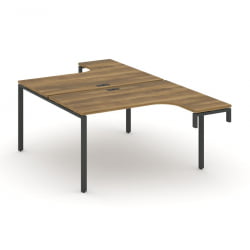 Рабочая станция-надставка на опорные тумбы CONCEPT CN.DSAN-001 Сандал Янтарный Черный