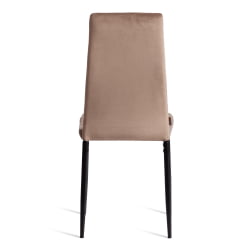 Стул Easy (mod. JSC02-1) металл, флок, 41 х 52 х 96 см, Beige (бежевый) HLR8 / черный
