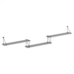 Полка навесная COFFEE SH3-ROD/BAR Серый