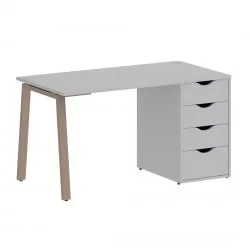 Стол письменный HOME OFFICE VR.SP-3-138.4.A Серый/Мокко металл