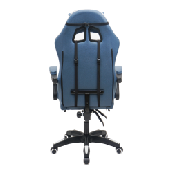 Кресло 907 KINGQUEEN, замша, цвет синий с массажем, арт 907-LB