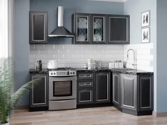 Шкаф кухонный 800 горизонтальный Италия ЛД 275.756.000 Черный Дуб темный