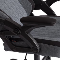 Кресло iWolf ткань, черный/серый