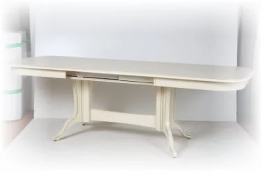 Стол обеденный раскладной Лира-3 (1,6м) тон 2М с золотой патиной