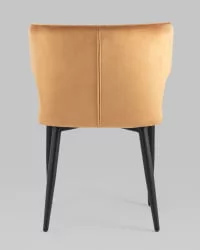 Стул Матео черные ножки велюр Терракотовый