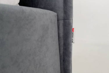 Односпальная кровать с подъемным механизмом Бест (Тахта) КМ.T-15 графит (велюр)