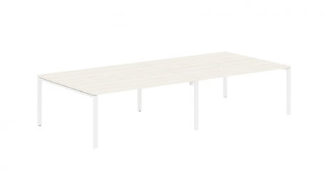 Бенч-система 4-местная ЕДИС ЕУВСТ 3516 Ясень Траун Белый / EDIS EUWST