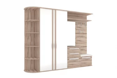 Шкаф двухстворчатый Марта ЛД 124.021.000 М Белый Дезира Эш