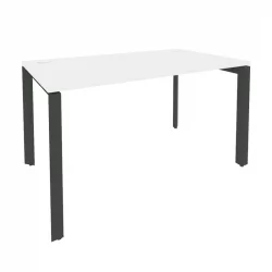 Стол рабочий на П-образном м/к ОНИКС О.МП-СП-3.8 Белый Бриллиант/Антрацит / ONIX O.MP-SP-3.8