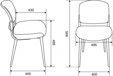 Стул для кухни Бюрократ KF-8W Белый
