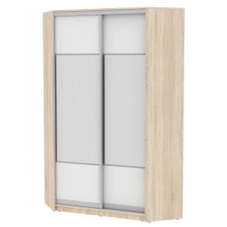 Шкаф-купе YA-230х1250-3(ДСС-Белый-D3D3)