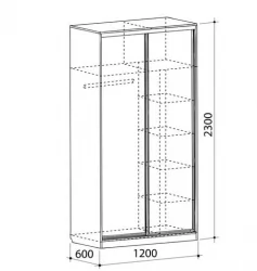 Шкаф-купе Рио-1 Венге