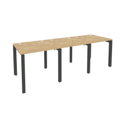 Рабочая станция на П-образном м/к ONIX O.MP-RS-3.0.8 Тиквуд Светлый/Антрацит