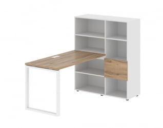 Рабочая станция EDIS EQRST 1113 Дуб Денвер светлый Белый Белый