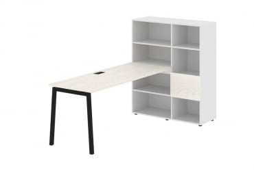 Рабочая станция EDIS ELRST 1117 Ясень Траун Черный Белый