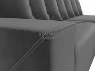 Серый диван из велюра Кельн угловой правый  (2800*1450*780) Серый, 105076