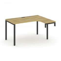 Стол-надставка на опорную тумбу (правый) CONCEPT CN.OSAN-001(R) Дуб Винченцо Черный