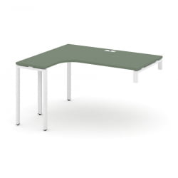 Стол-надставка на опорную тумбу (левый) CОНCЕПТ CН.ОСАН-003(Л) Сандал Янтарный Белый / CONCEPT CN.OSAN-003(L)