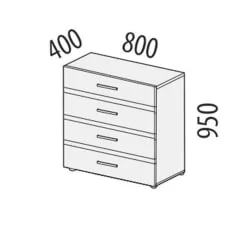 Комод в гостиную Фреска 66.32