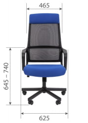 Кресло руководителя Chairman 590 ткань/сетка Синий