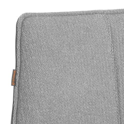 Кресло Murano/Мурано опора 360, велюр/букле (HYP)/Экокожа, светло-серый/графит