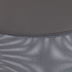 Кресло PRACTIC (мп) флок/кож/зам , серый/металлик, 29/W-12/36