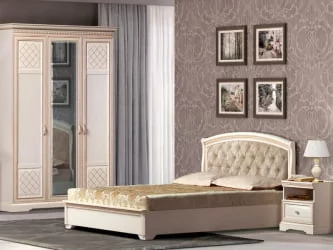 Тумба прикроватная Парма 803 Кремовый белый Патина