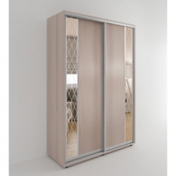 Шкаф-купе 2-х дверный Акцент-Вера ДР 1000х600 Ясень шимо светлый