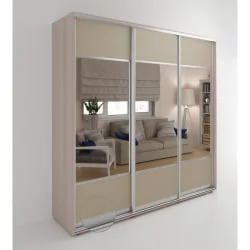 Трехстворчатый шкаф Акцент-Дуэт КЛ 1500х600 Ясень шимо светлый