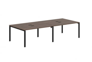 Бенч-система 4-местная EDIS EUWST 3113 Дуб Денвер темный Черный