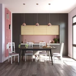 Стол обеденный Пегас Plus 160x95 Морилка Орех Эмаль белая