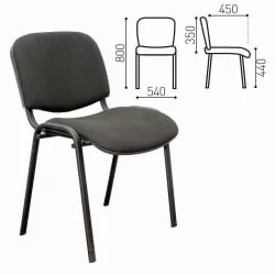 Офисный стул ИЗО кожзам Черный Z-11