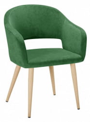 Кресло Oscar зеленый/нат.дуб