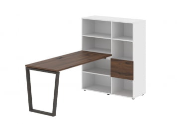 Рабочая станция EDIS EVRST 1115 Дуб Денвер темный Мокко Белый