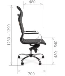 Кресло для руководителя Чаирман 710 Черное / Chairman