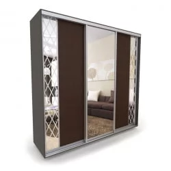 Шкаф-купе 3-х дверный Акцент-Вера КР 1500х600  Венге