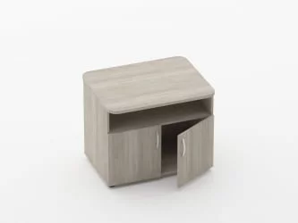 Тумба под оргтехнику Glassy 3.16.10 Дуб сантана светлый