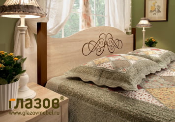 Полутороспальная кровать ADELE 3 Дуб Сонома/Орех шоколадный(спальня)