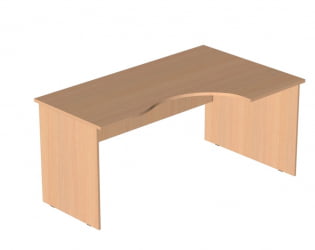 Стол компьютерный угловой Р.СКУ-16 (правый) Крафт белый