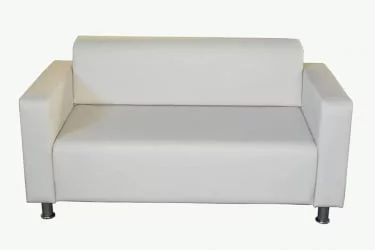 Диван с металлическими ножками Блэк 2000 Остин Уайт