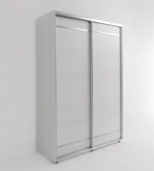 Шкаф-купе 2-х дверный Акцент-Лайт Д 2400х600 Выбеленное дерево