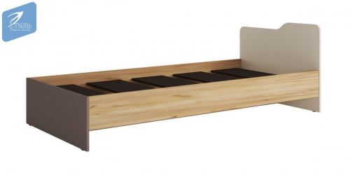 Кровать RICH КР-003 Мята/Сумеречный голубой/дуб крафт золотой