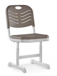 Стул ученический регулируемый пластиковый (рост 3-5) Мокко