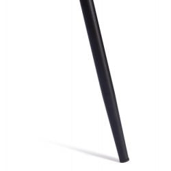 Стул обеденный Bari разборный, ткань велюр, 44х60х91, молочный/черный, (Porsche 2)