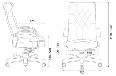 Кресло руководителя Бюрократ T-9928WALNUT/CHOK