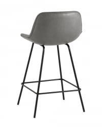 Стул полубарный Деймон (ПБ) экокожа Серый